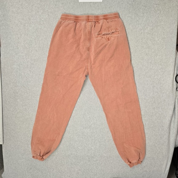 Crazy Shirts Men Activewear Pants M Peach Embroidered Pumpkin Dye Jogger Y2K - Picture 10 of 12